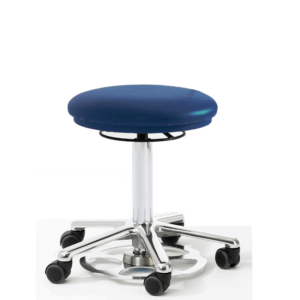 Dental Upholstered Stool with Foot Lift Adjustment