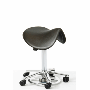 Clean Room Fully Adjustable Saddle Seat with Foot Lift Adjustment