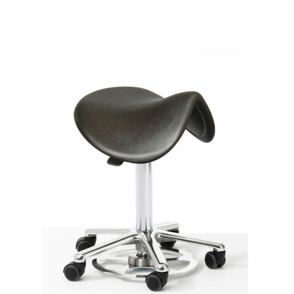 Clean Room Fully Adjustable Saddle Seat with Foot Lift Adjustment